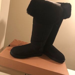 Ugg OTK Bailey Button Tall Blk Boots